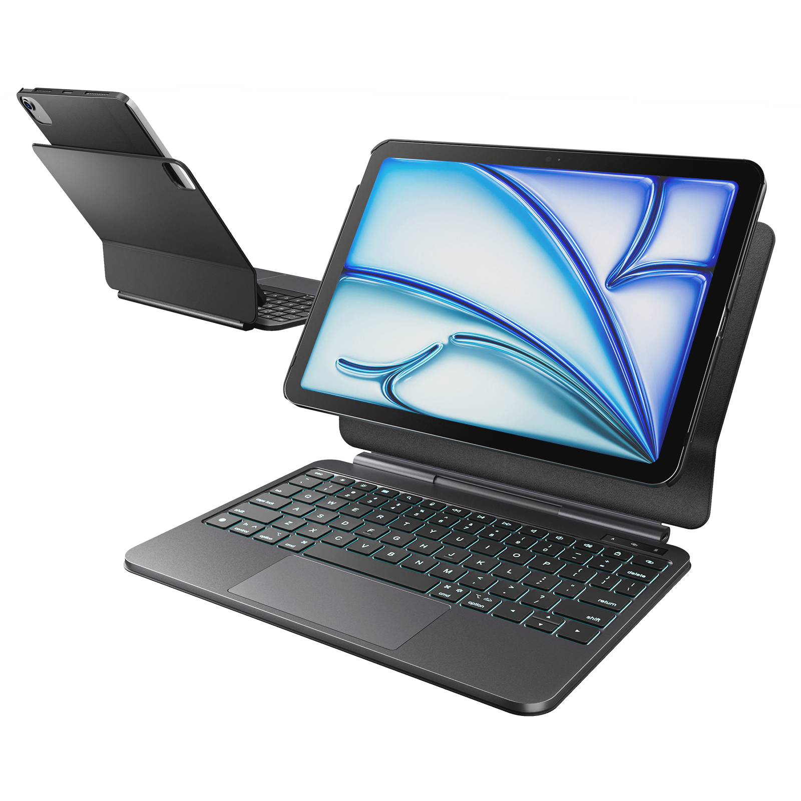 CHESONA Cloud X Magnetic Floating Keyboard Case with Trackpad for iPad Air