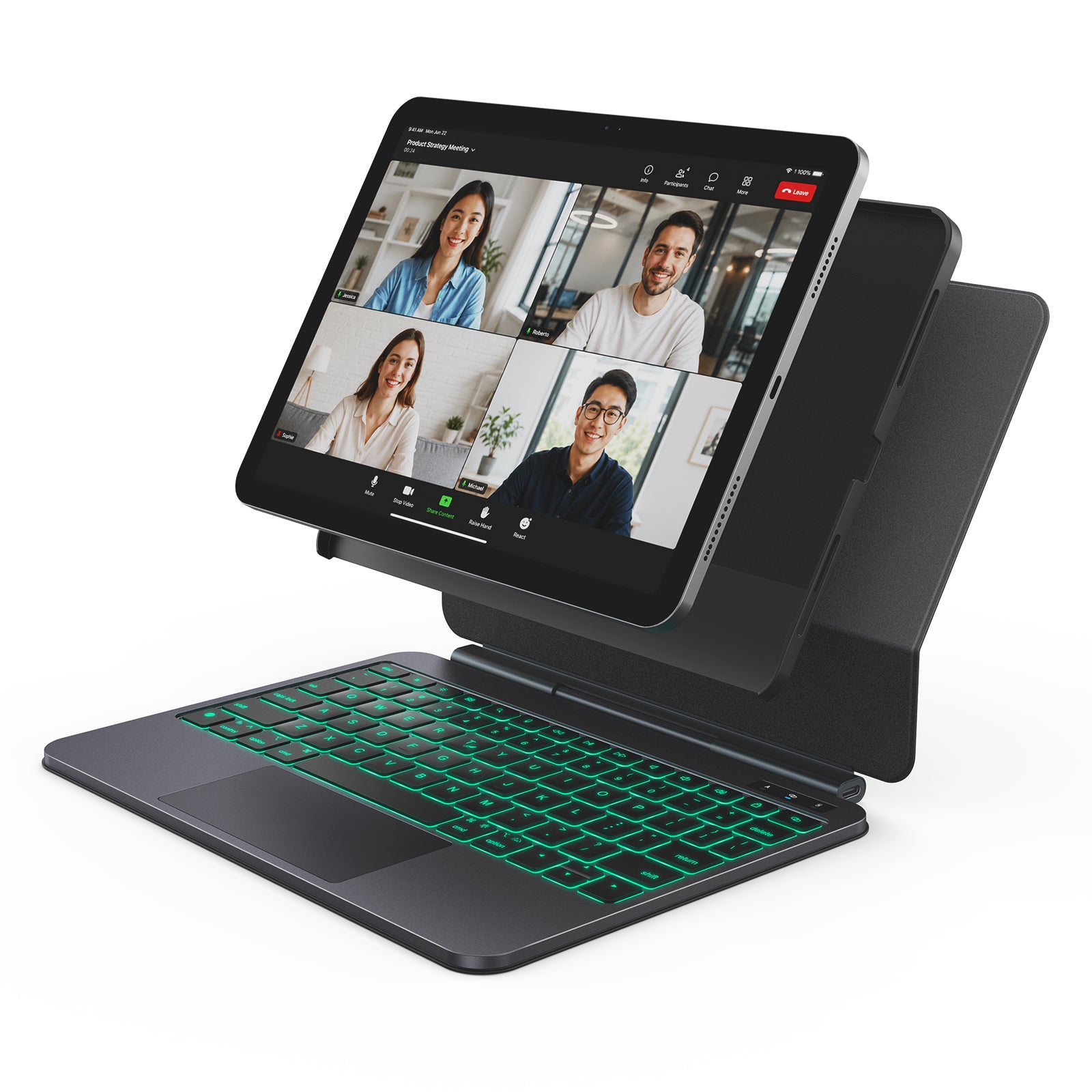 CHESONA Cloud X Keyboard Case for iPad Air 11"/10.9" & iPad Pro 11"(4th/3rd/2nd/1st Gen)