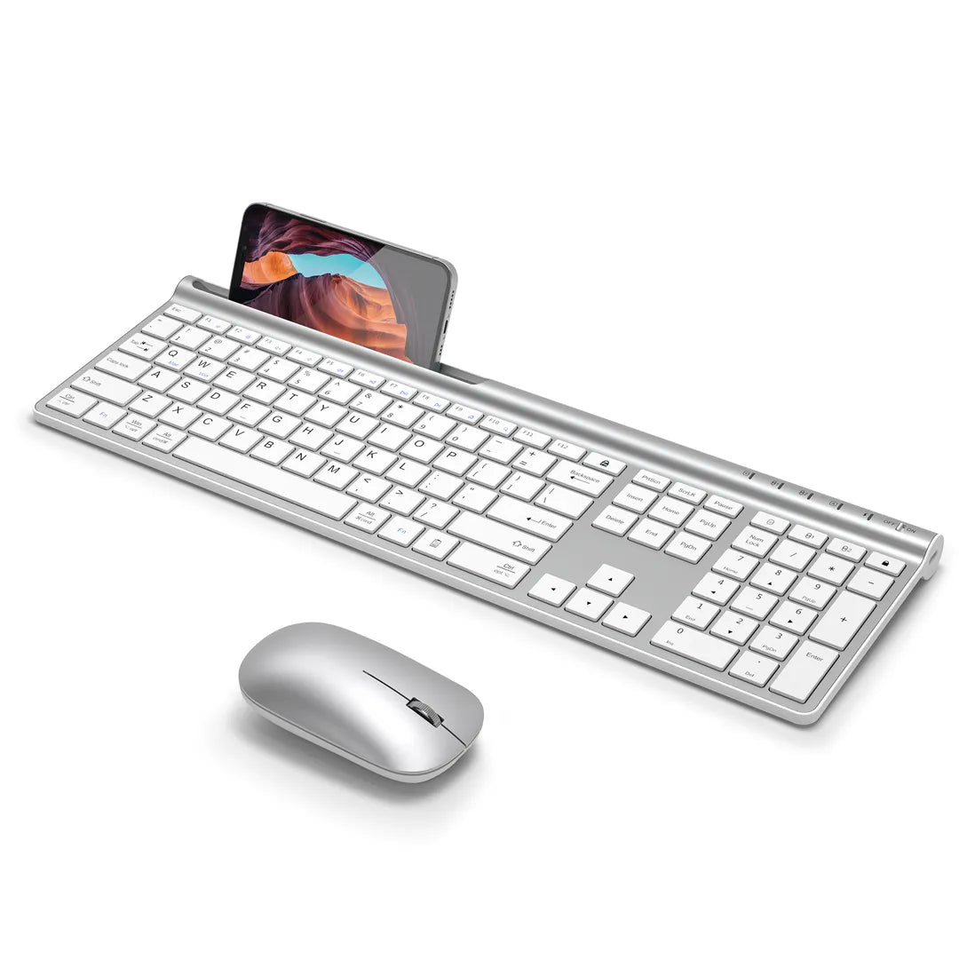CHESONA Wireless Keyboard and Mouse Combo (BT 5.0+3.0+2.4G)