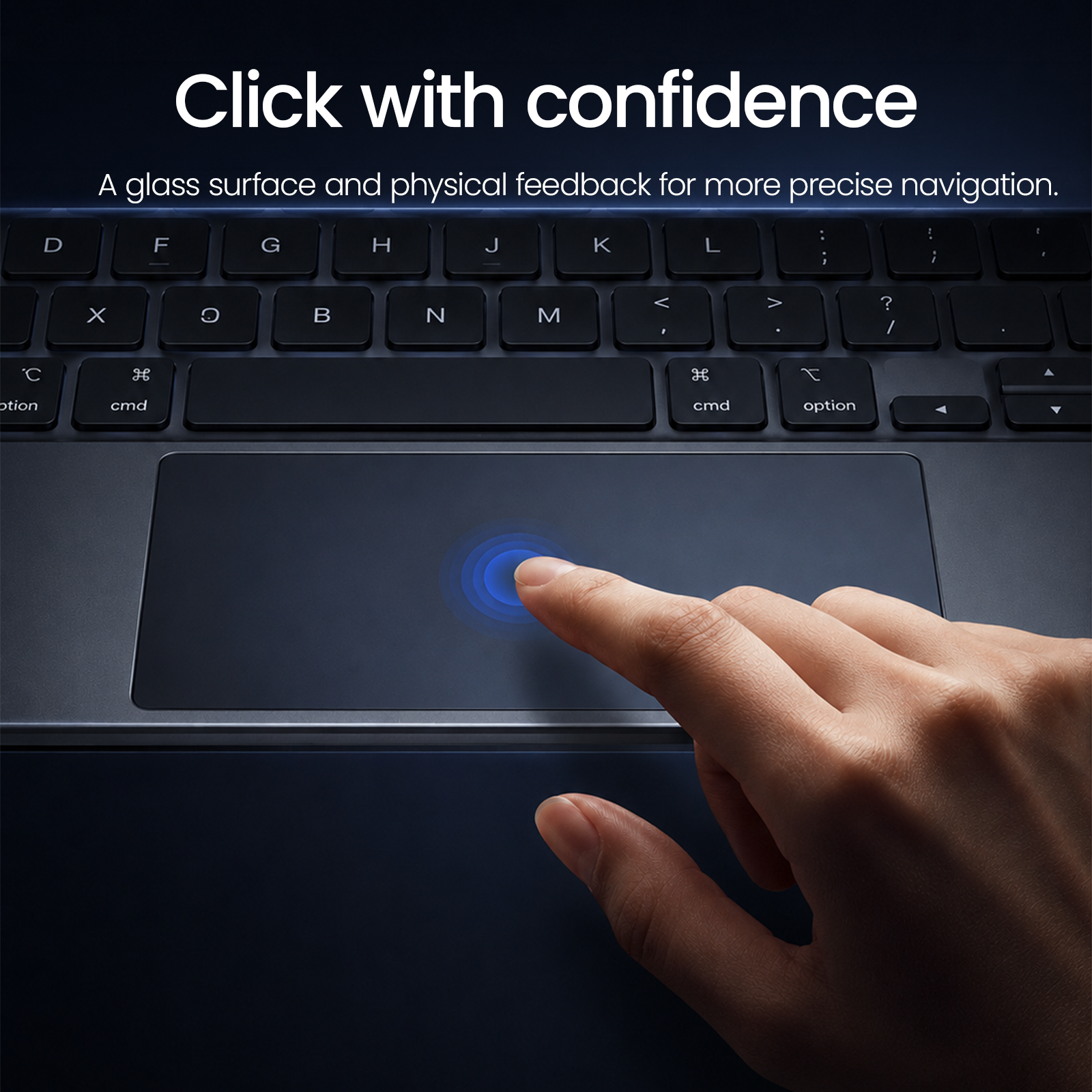 CHESONA Cloud X Magnetic Floating Keyboard Case with Trackpad for iPad Air