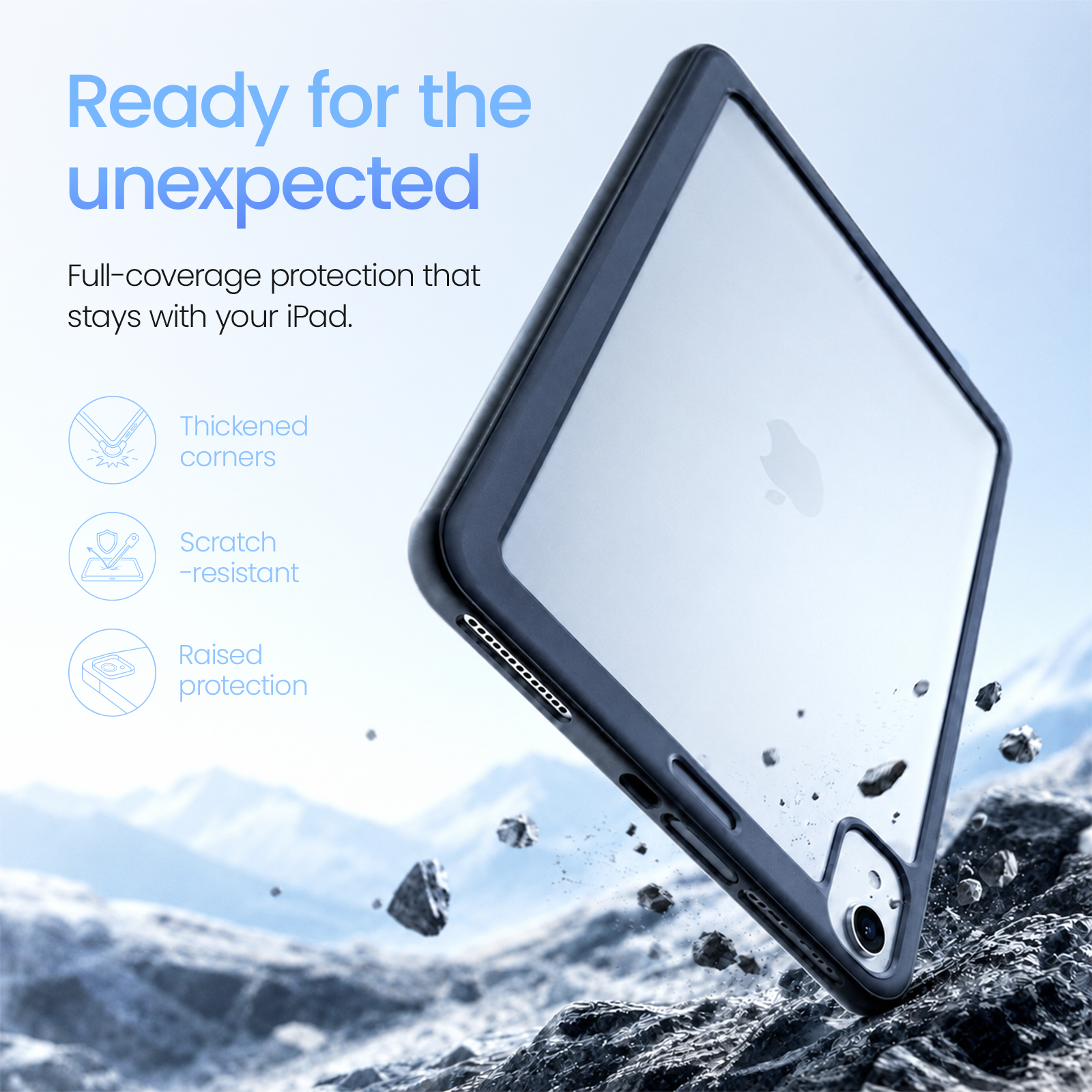 CHESONA Cloud X Magnetic Floating Keyboard Case with Trackpad for iPad Air