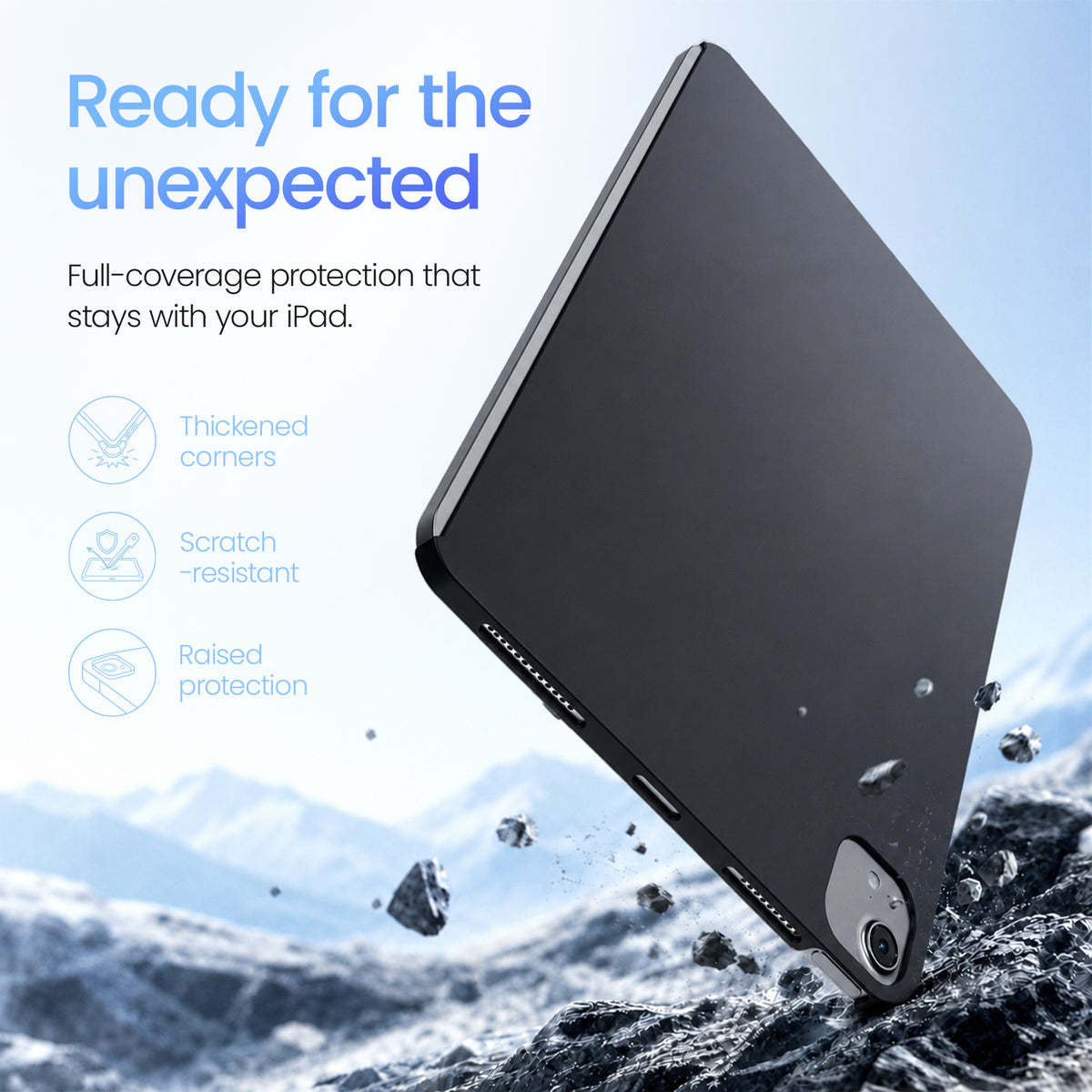 CHESONA Cloud X Keyboard Case for iPad Air 11"/10.9" & iPad Pro 11"(4th/3rd/2nd/1st Gen)