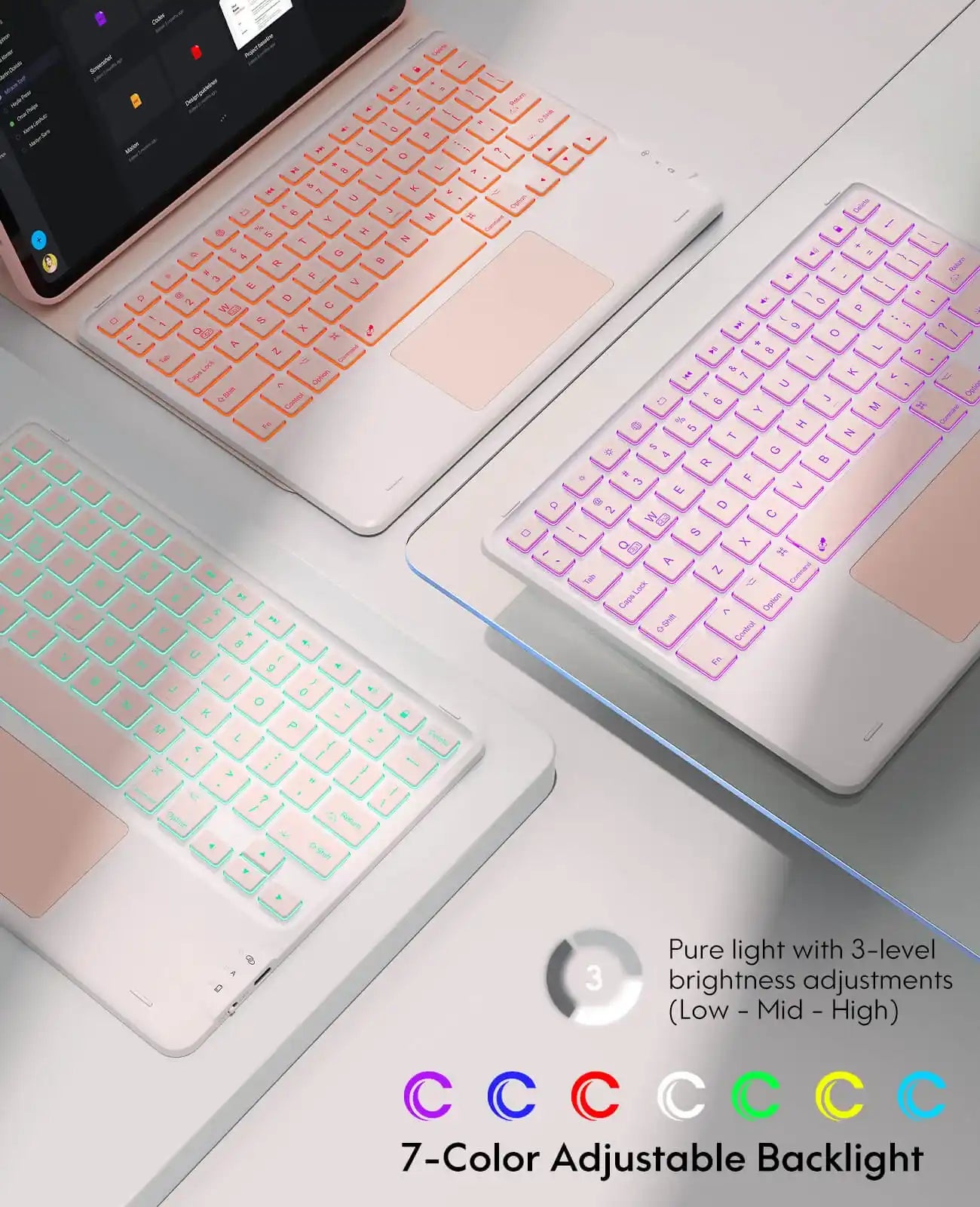 CHESONA Step Series Keyboard Case for iPad Pro 11" 4th/3rd/2nd/1st Gen/Air 10.9"