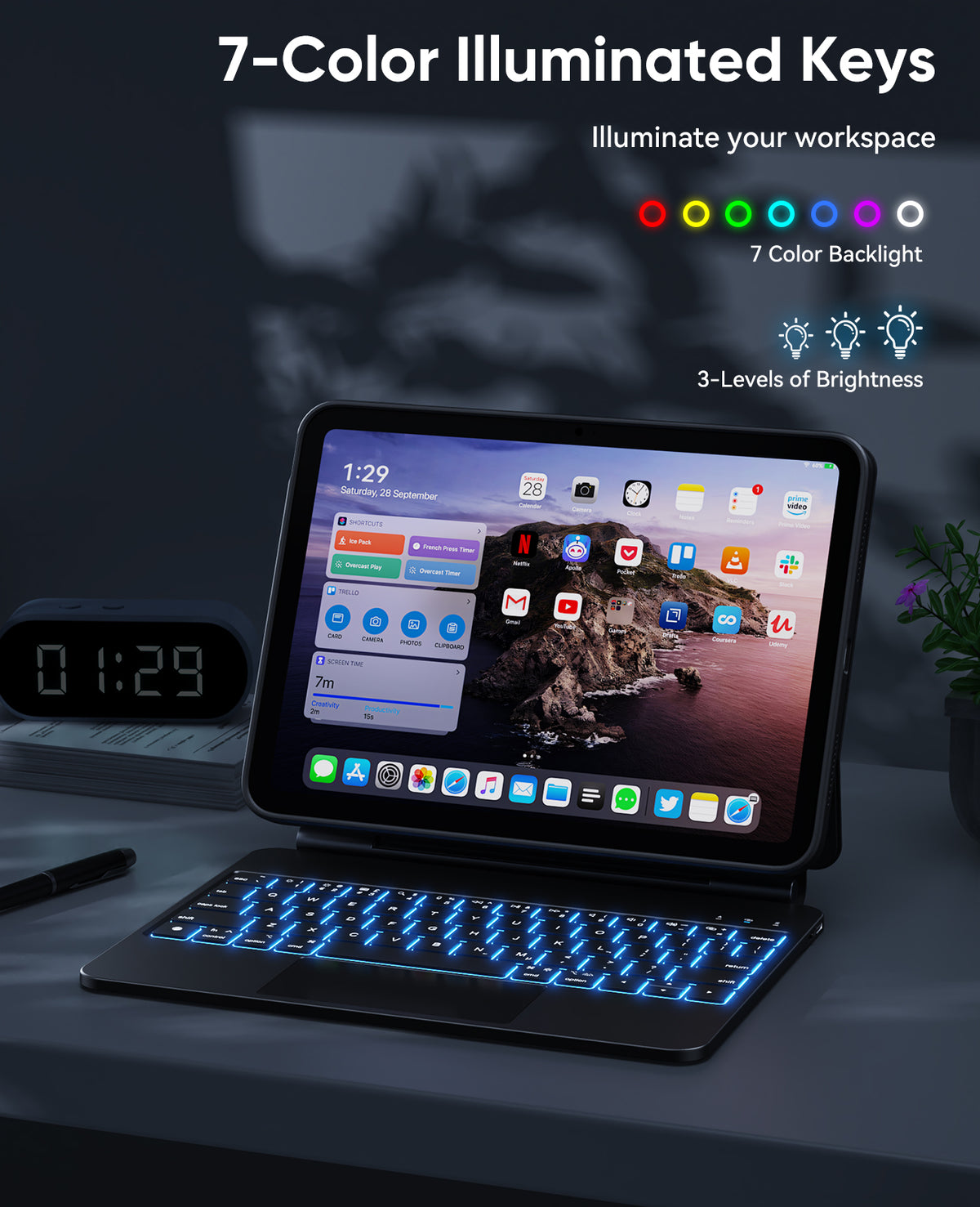 CHESONA Cloud 2 Detachable Keyboard Case for iPad 11th (A16, 2025)