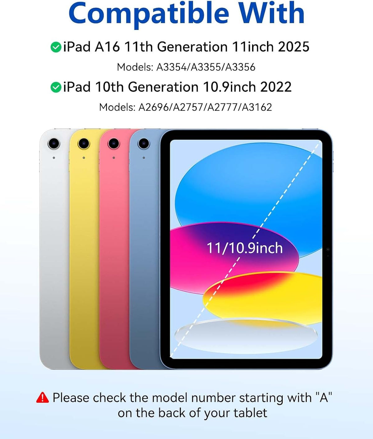 iPad 11th Gen (A16, 2025) – CHESONA Cloud 2 Detachable Keyboard Case