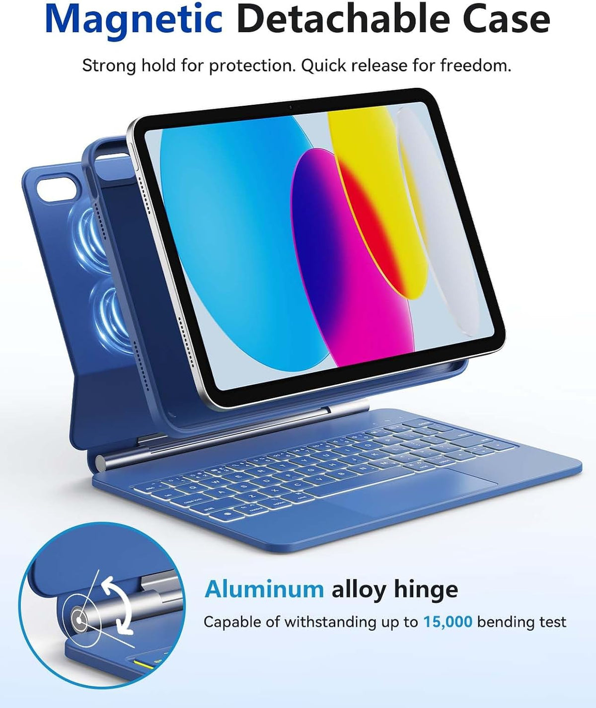 iPad 11th Gen (A16, 2025) – CHESONA Cloud 2 Detachable Keyboard Case