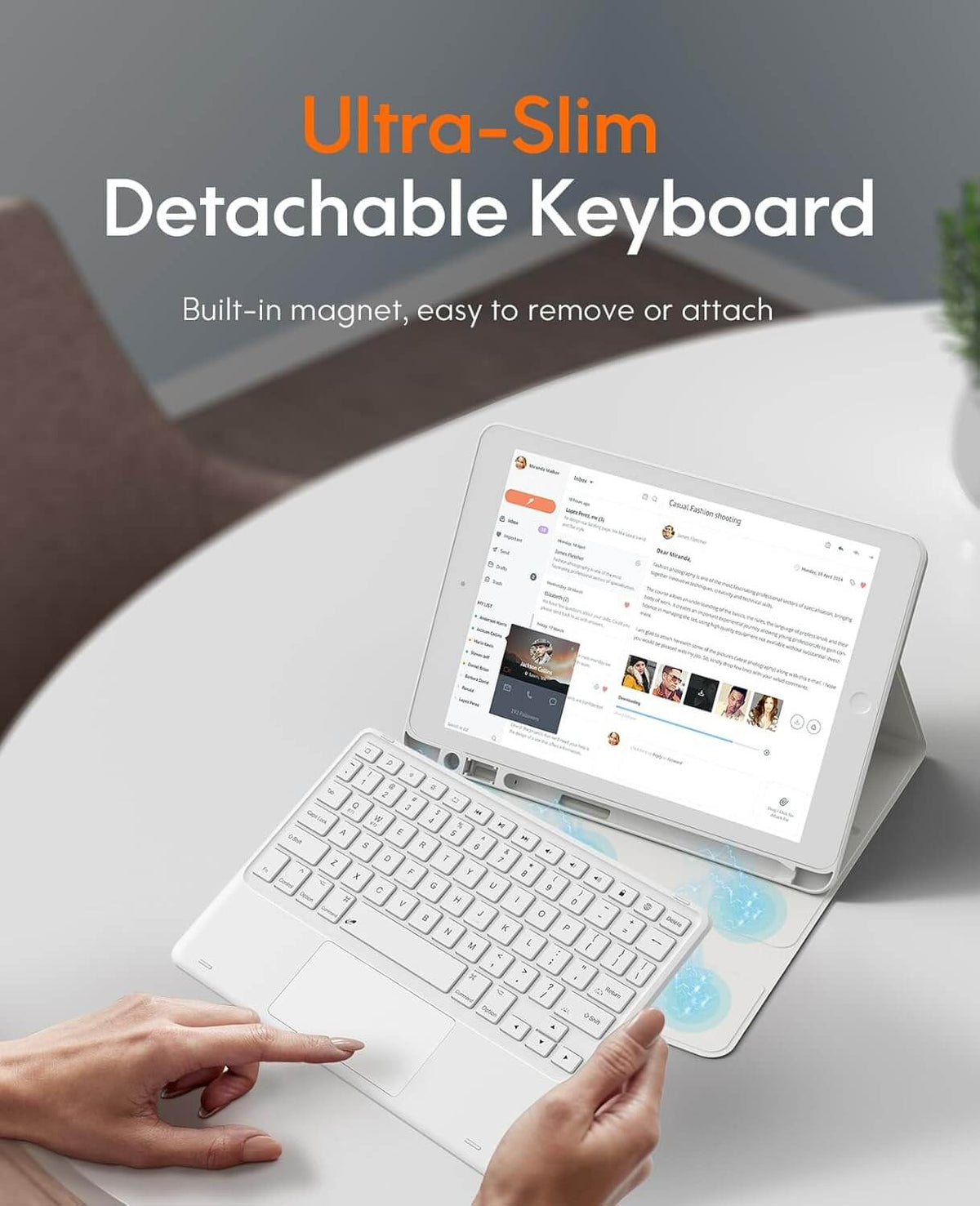 CHESONA Step Series Keyboard Case for iPad 9th/8th/7th Gen 10.2"