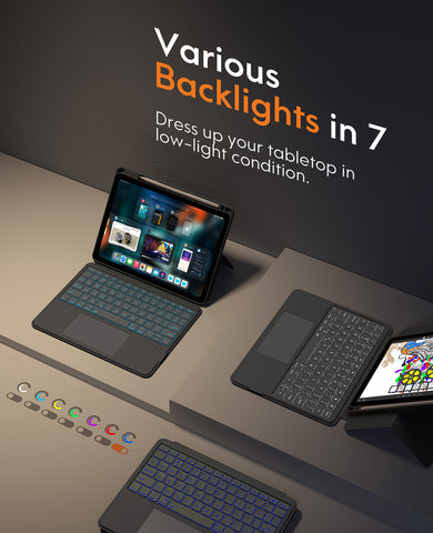 Chesona Backstand Rugged keyboard case for iPad