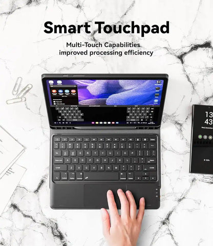 CHESONA Step Series Keyboard Case for Samsung Galaxy Tab S9 FE/S9 11 inch