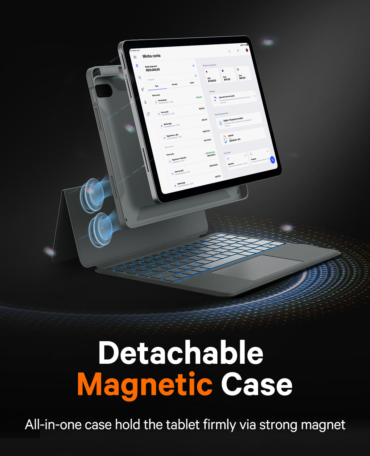 CHESONA Rugged Series Keyboard Case for iPad 10/11th Gen 10.9''