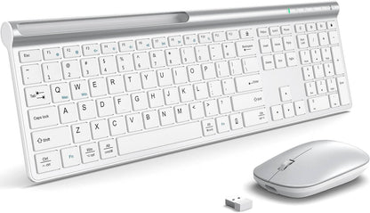 CHESONA Wireless Keyboard and Mouse Combo (BT 5.0+3.0+2.4G)