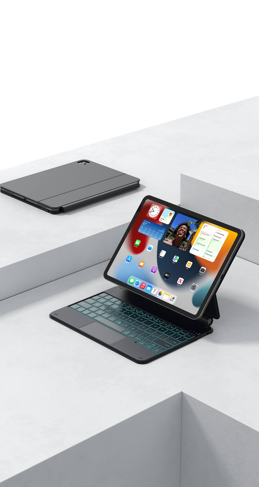 iPad Keyboard Cases, Wireless Backlit Keyboards CHESONA