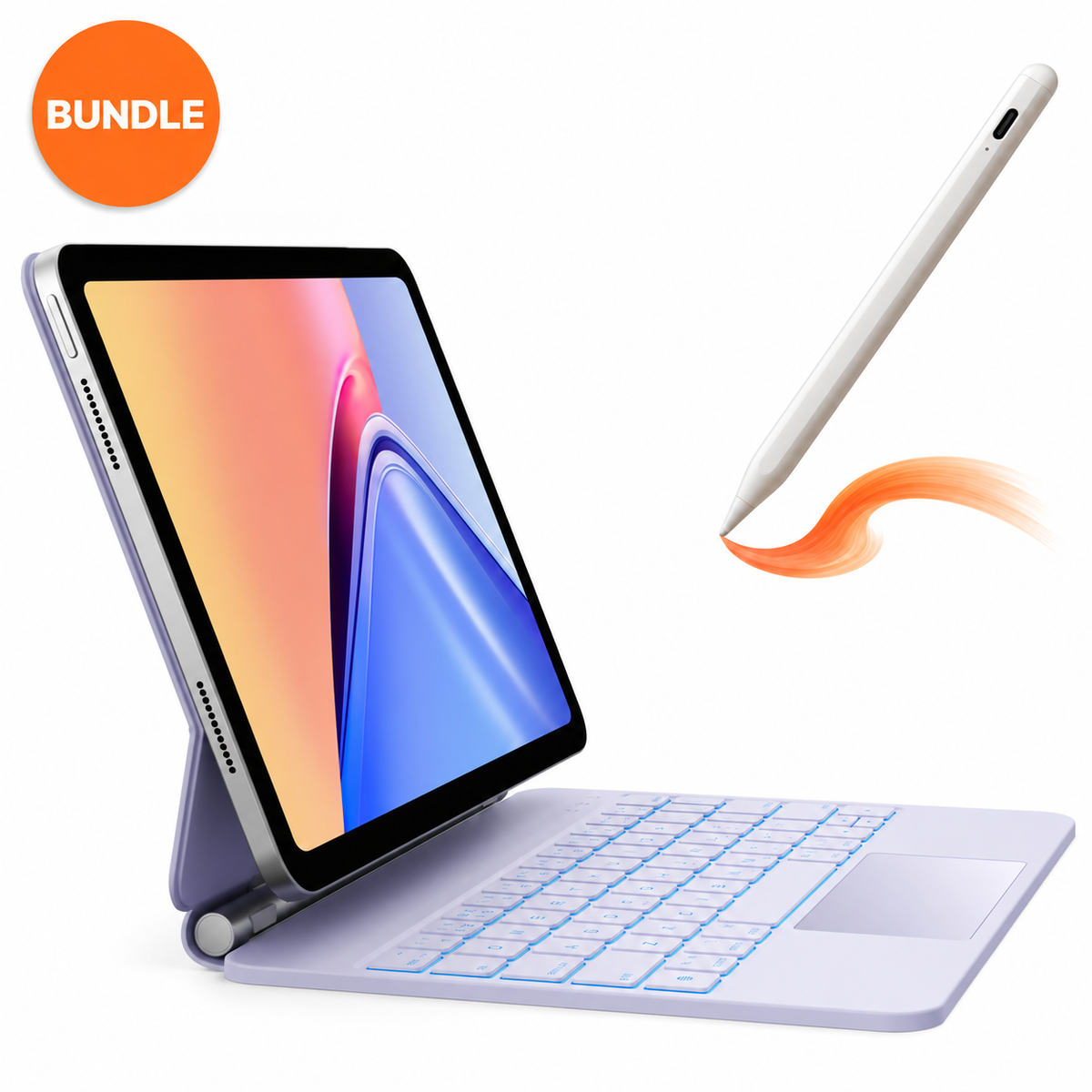 iPad 11th Gen (A16, 2025) – CHESONA Cloud 1 Keyboard Case Stylus Bundle