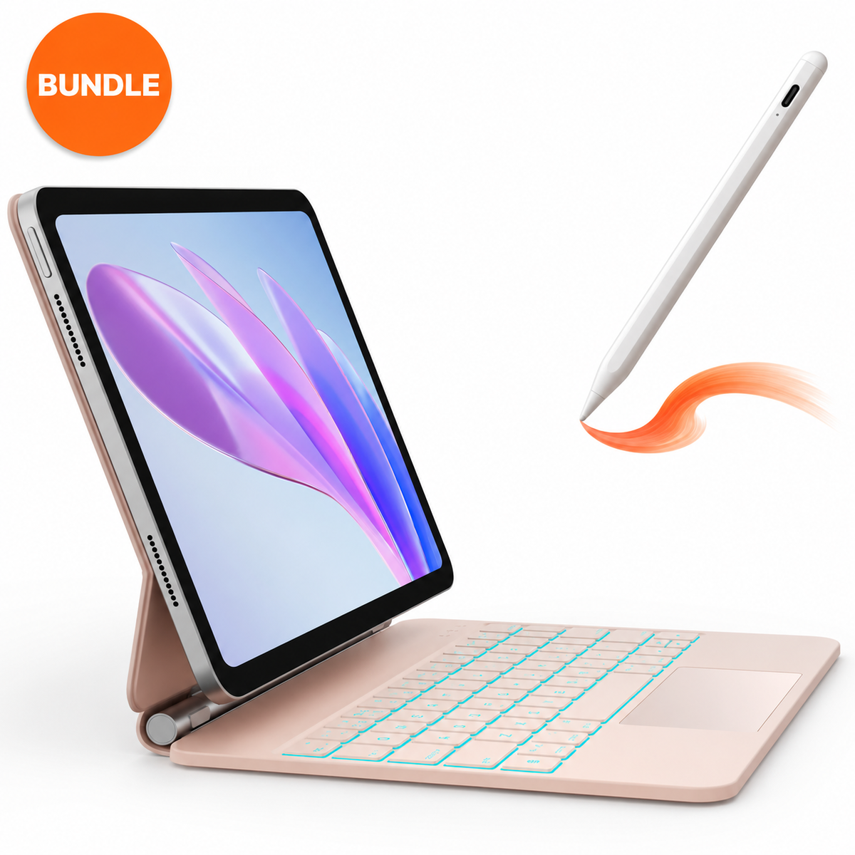 iPad 11th Gen (A16, 2025) – CHESONA Cloud 1 Keyboard Case Stylus Bundle