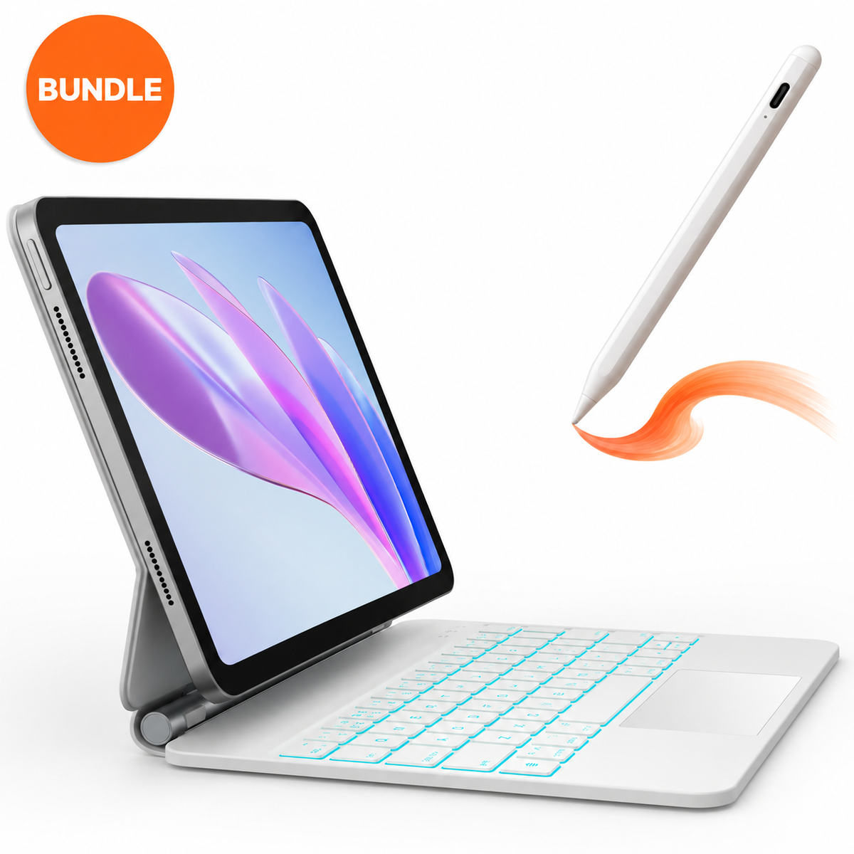 iPad 11th Gen (A16, 2025) – CHESONA Cloud 1 Keyboard Case Stylus Bundle