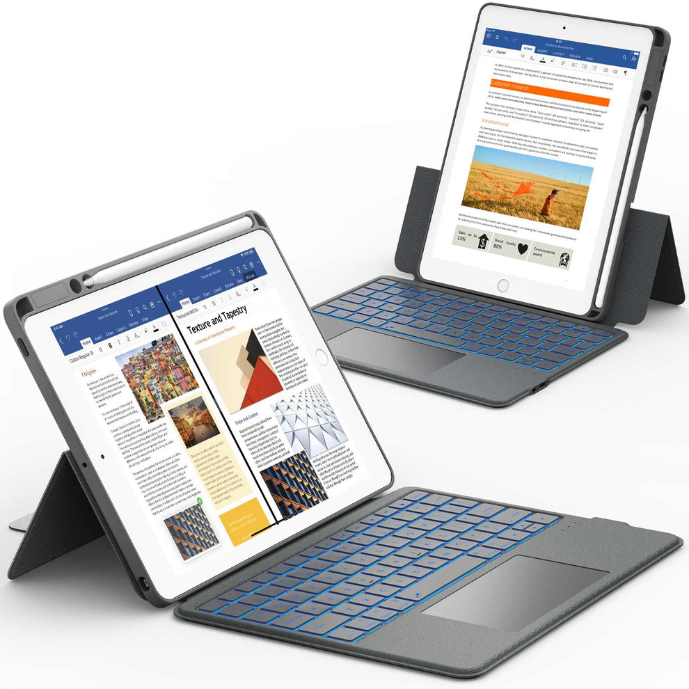 CHESONA Rugged Series Keyboard Case for iPad 9th/8th/7th Gen 10.2