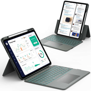 iPad Pro 12.9" & iPad Air 13" (M3/M2) – CHESONA Rugged Series Keyboard Case