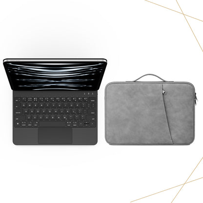 CHESONA Cloud Keyboard Case & Nubuck Leather Sleeve Bag for iPad 10th Gen (2022)