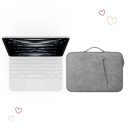 CHESONA Cloud Keyboard Case & Nubuck Leather Sleeve Bag for iPad 10th Gen (2022)