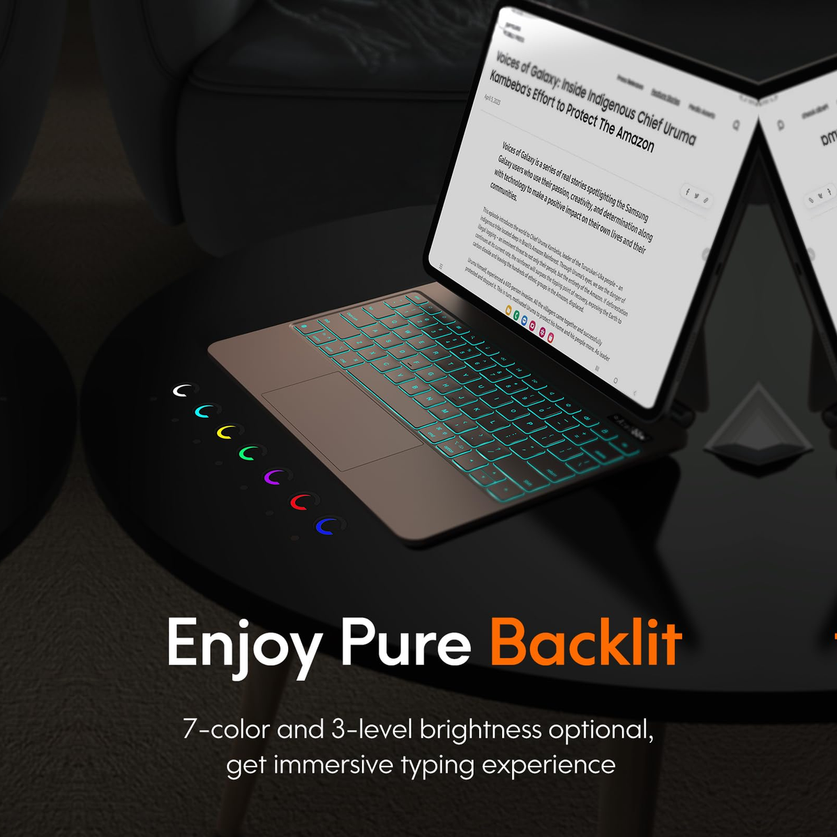iPad Pro 13" (M4, 2024) – CHESONA Cloud Digital Keyboard Case