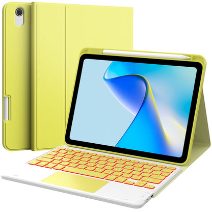 CHESONA Step Series Keyboard Case for iPad 11/10th Gen 10.9" (Yellow)