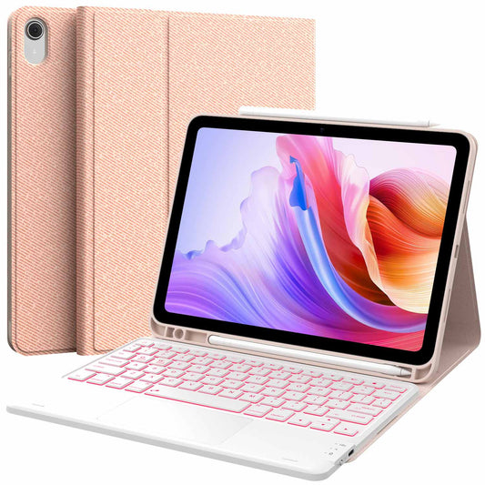 CHESONA Step Series Keyboard Case for iPad 10th 10.9'' (Pink)