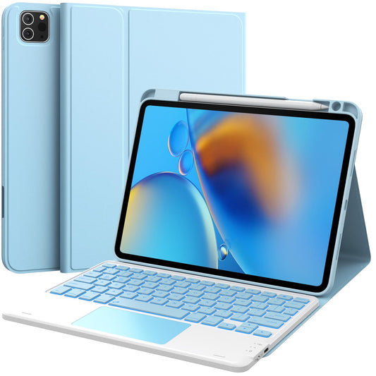 CHESONA Step Series Keyboard Case for iPad Pro 11" 4th/3rd/2nd/1st Gen/Air 10.9" (Blue)
