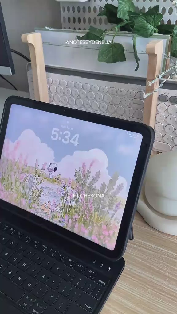 CHESONA Cloud 2 black iPad keyboard case with a detachable protective case for flexible work and everyday use.